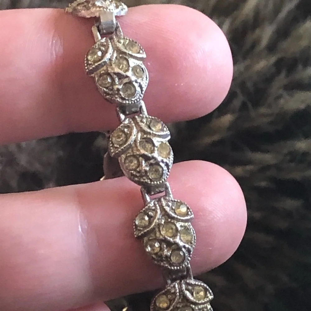 Antique Art Deco Binder Brothers sterling bracelet